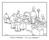 Cartoon: checkout (small) by creative jones tagged people,of,walmart,creative,jones,flipflops