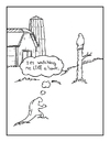Cartoon: saying (small) by creative jones tagged hawk lizard