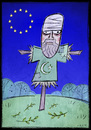 Cartoon: bogeys (small) by Giacomo tagged europe,islamism,antiislamic,terrorism,peace,discrimination,non,refugees,koran,giacomo,cardelli