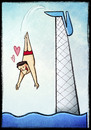 Cartoon: The trampoline (small) by Giacomo tagged trampoline,sports,olympics,dip,diver,pool,platform,sex,leg,heels,eroticism,giacomo,cardelli