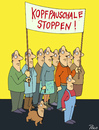 Cartoon: Kopfpauschale stoppen (small) by POLO tagged kopfpauschale,demo,demonstration