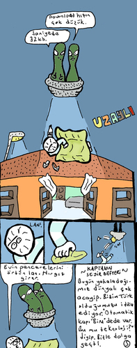 Cartoon: Uzayli (medium) by Musluk tagged alien,ufo,uzayli,samet,yavuz