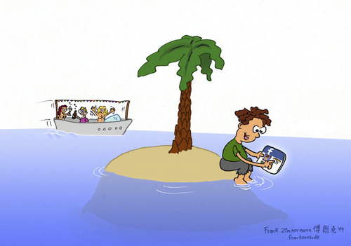 Cartoon: Island Activity (medium) by Frank Zimmermann tagged island,activity,fcartoons,facebook,insel,palme,party,sekt,frauen,nackt,nude,naked,women,woman,girl,girls,ipad,tablet,computer,meer,ocean,boat,boot,schiff