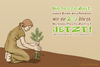 Cartoon: Baum pflanzen (small) by Frank Zimmermann tagged baum pflanzen 50 pfennig uganda sprichwort jetzt frau knien erde fcartoons