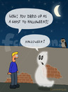 Cartoon: Halloween (small) by Frank Zimmermann tagged halloween brick cartoon comic ghost moon night wall wow