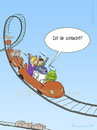 Cartoon: ist dir schlecht (small) by Frank Zimmermann tagged ist,dir,schlecht,android,achterbahn,rollercoaster,r2d2,star,wars,green,grün,schrei,himmel