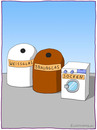 Cartoon: Mülldeponie (small) by Frank Zimmermann tagged mülldeponie,müll,container,glas,socke,socken,waschmaschine