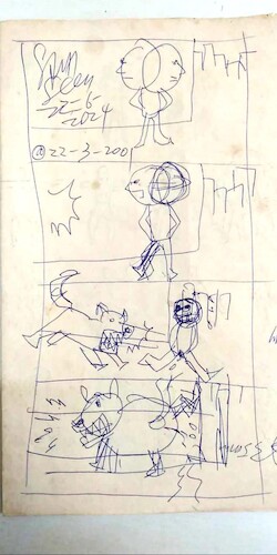 Cartoon: Peeing (medium) by sam seen tagged pee,dog