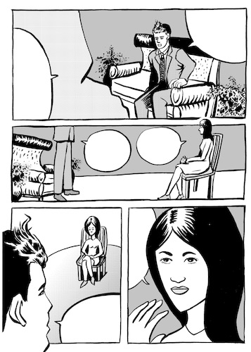 Cartoon: Line Walker (medium) by sam seen tagged line,walker