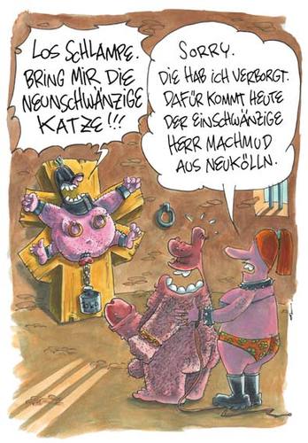 Cartoon: Herr Machmud (medium) by OL tagged sm,dominant