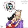 Cartoon: Love.. (small) by Khalid Alhashimi tagged football,love