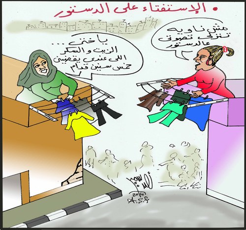 Cartoon: 2014 CONSTITUTION (medium) by AHMEDSAMIRFARID tagged ahmed,samir,farid,egyptair,constitution,cartoon,caricature