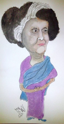 Cartoon: andera ghandi (medium) by AHMEDSAMIRFARID tagged ahmed,samir,farid,ghandi,india