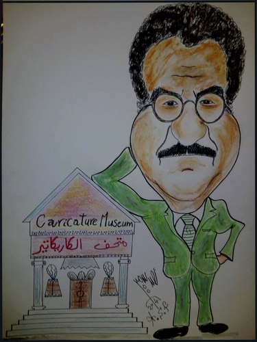 Cartoon: CARTOONIST MOHAMED ABLA (medium) by AHMEDSAMIRFARID tagged ahmed,samir,farid,mohamed,abla,egyptair,cartoon,caricature
