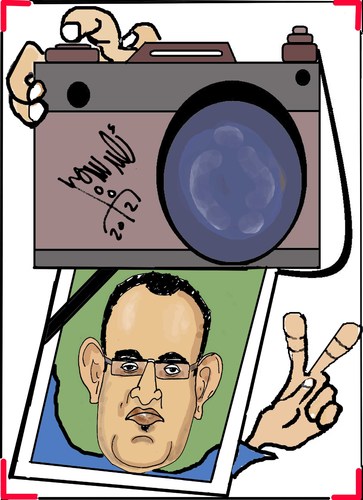 Cartoon: DEAD CAMERA (medium) by AHMEDSAMIRFARID tagged elhuseiny,farid,samir,ahmed,daif,abu,alhusseiny,abudaif,egypt,revolution