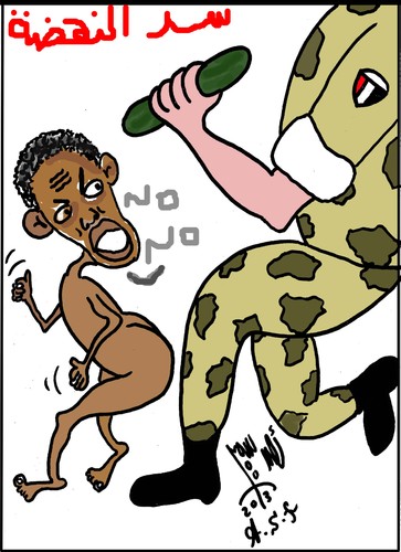 Cartoon: ethiopia 6 (medium) by AHMEDSAMIRFARID tagged ethiopia,egypt,cairo,revolution,ahmed,samir,farid,water,mursey,morsy