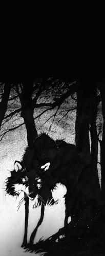 Cartoon: wolf (medium) by orchard tagged wolf,ink