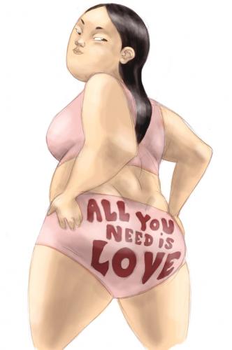 Cartoon: all you need is love (medium) by ayoderock tagged all,you,need,is,love,luv