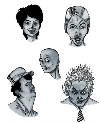 Cartoon: faces (medium) by alexdantas tagged faces
