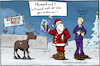 Cartoon: Rentier-Verkauf (small) by Hannes tagged weihnachten,xmas,rentier,gebrauchtwagen,händler,reingelegt,garantie