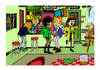 Cartoon: Another Saturday Night (small) by Marty Street tagged bar,scene,retro