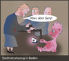 Cartoon: Gery Mueller - Stadtratssitzung (small) by toBee tagged gery,mueller,selfi,baden