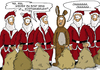 Cartoon: Mal wieder zu spät? (small) by pierre-cda tagged weihnachten,xmas,kostüm,weihnachtsmann