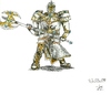 Cartoon: Inquisitor (small) by uharc123 tagged warrior,axe,inquisitor,holy,guard