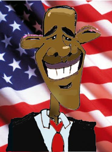 Cartoon: obama (medium) by o-sekoer tagged obama
