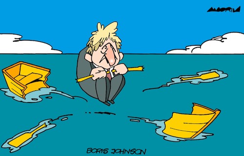 Cartoon: Boris (medium) by Amorim tagged boris,johnson,scandals,uk