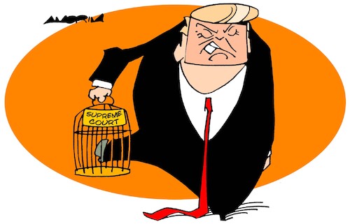 Cartoon: Cages (medium) by Amorim tagged us,elections,2024,trump,supreme,court,scotus,us,elections,2024,trump,supreme,court,scotus