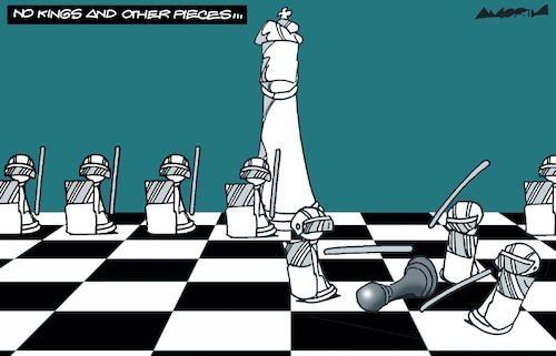 Cartoon: Chess (medium) by Amorim tagged trump,dictatorship,nokings,trump,dictatorship,nokings