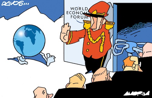 Cartoon: Davos (medium) by Amorim tagged world,economic,forum,davos,poverty,world,economic,forum,davos,poverty