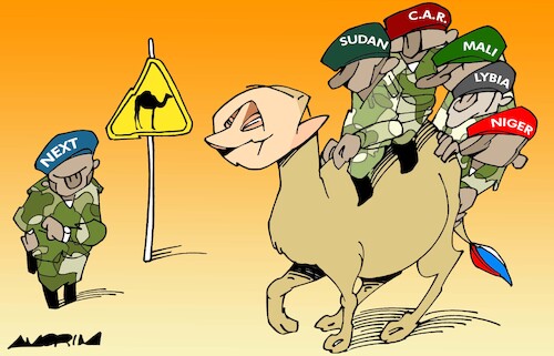 Cartoon: Putin Express (medium) by Amorim tagged putin,russia,africa,putin,russia,africa