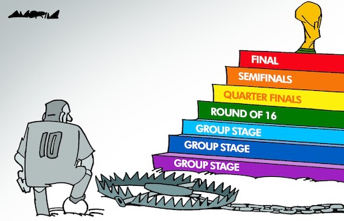 Cartoon: Steps (medium) by Amorim tagged worldcup,qatar,lgbtqia,worldcup,qatar,lgbtqia