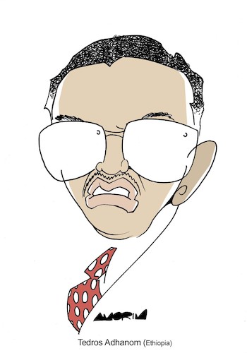 Cartoon: Tedros Adhanom (medium) by Amorim tagged tedros,adhanom