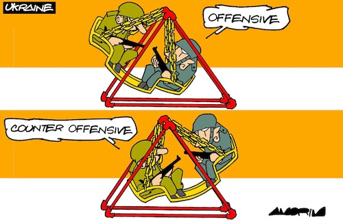 Cartoon: The Law of Action-Reaction (medium) by Amorim tagged russia,ukraine,war,russia,ukraine,war