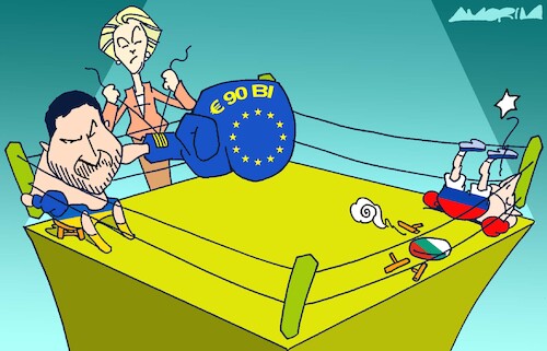 Cartoon: Ukraine support (medium) by Amorim tagged eu,ukraine,russia,eu,ukraine,russia