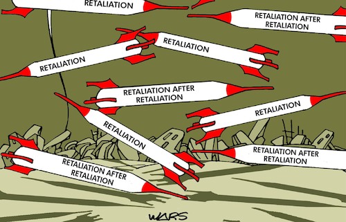 Cartoon: Wars (medium) by Amorim tagged netanyahu,hamas,hezbollah,netanyahu,hamas,hezbollah