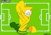 Cartoon: FIFA vs UEFA (small) by Amorim tagged fifa,uefa,gianniinfantino