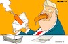 Cartoon: Love letters (small) by Amorim tagged trump,tradewar,letters,tariffs