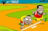 Cartoon: Opposition wins (small) by Amorim tagged senegal,bassirou,diomaye,faye,macky,sall,ousmane,sonko