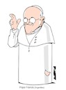 Cartoon: Pope Francis (small) by Amorim tagged pope,francis,argentina,vatican