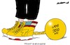 Cartoon: Sneakers (small) by Amorim tagged trump,new,york,judge,fraud