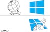Cartoon: Windows and holes (small) by Amorim tagged windows,crowdstrike,cybersecurity
