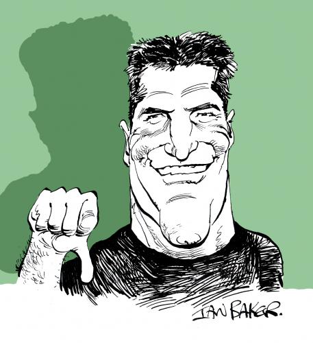 Cartoon: Simon Cowell (medium) by Ian Baker tagged factor,simon,cowell,caricature