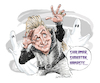 Cartoon: Clinton Baptiste Alex Lowe (small) by Ian Baker tagged clinton,baptiste,phoenix,nights,sitcom,bbc,peter,kay,alex,lowe,comedy,psychic,paranormal,medium,spoof,parody,ghosts,namaste,spirits,ian,baker,cartoon,caricature,illustration,barry,from,watford