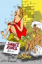 Cartoon: Greeting Card Design USA (small) by Ian Baker tagged snake woman sex
