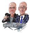 Cartoon: Heaven 17 (small) by Ian Baker tagged heaven,17,music,pop,80s,electronic,synthesisers,martin,ware,glenn,gregory,ian,craig,marsh,temptation,band,english,uk,sheffield,baker,cartoon,caricature,parody,spoof,humour