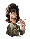 Cartoon: Jason King (small) by Ian Baker tagged jason,king,british,tv,secret,agent,spy,dandy,fashion,rich,money,70s,60s,peter,wyngarde,department,action,adventure,cult,writer,hair,moustache,ian,baker,cartoonist,cartoon,caricature,spoof,parody,satire,illustration,itc,entertainent,novelist